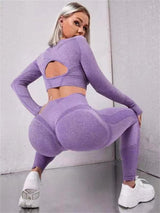 2pcs Sports Suits Long Sleeve Leggings