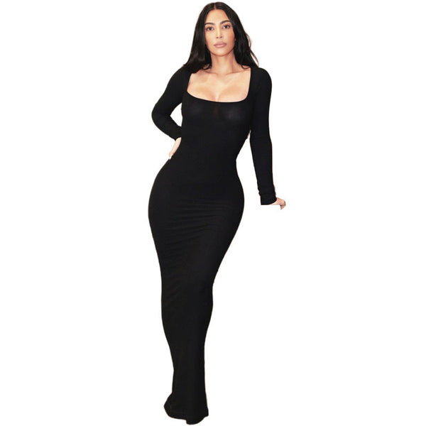 Women's Long Sleeve Maxi Dress